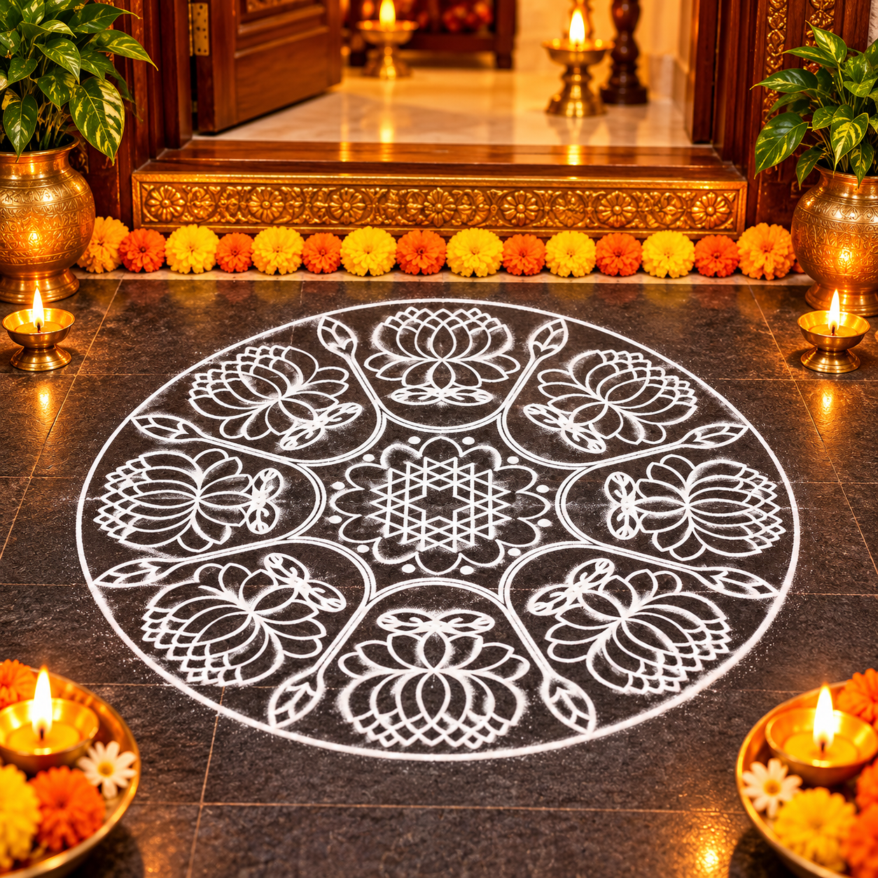 Circular Flower Design