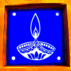 C8 – Decorative Diya Rangoli Stencil | Utkarsha Rangoli