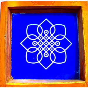 C11 – Geometric Knot Rangoli Stencil | Utkarsha Rangoli