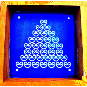 C14 – Heart Motif Rangoli Stencil | Utkarsha Rangoli