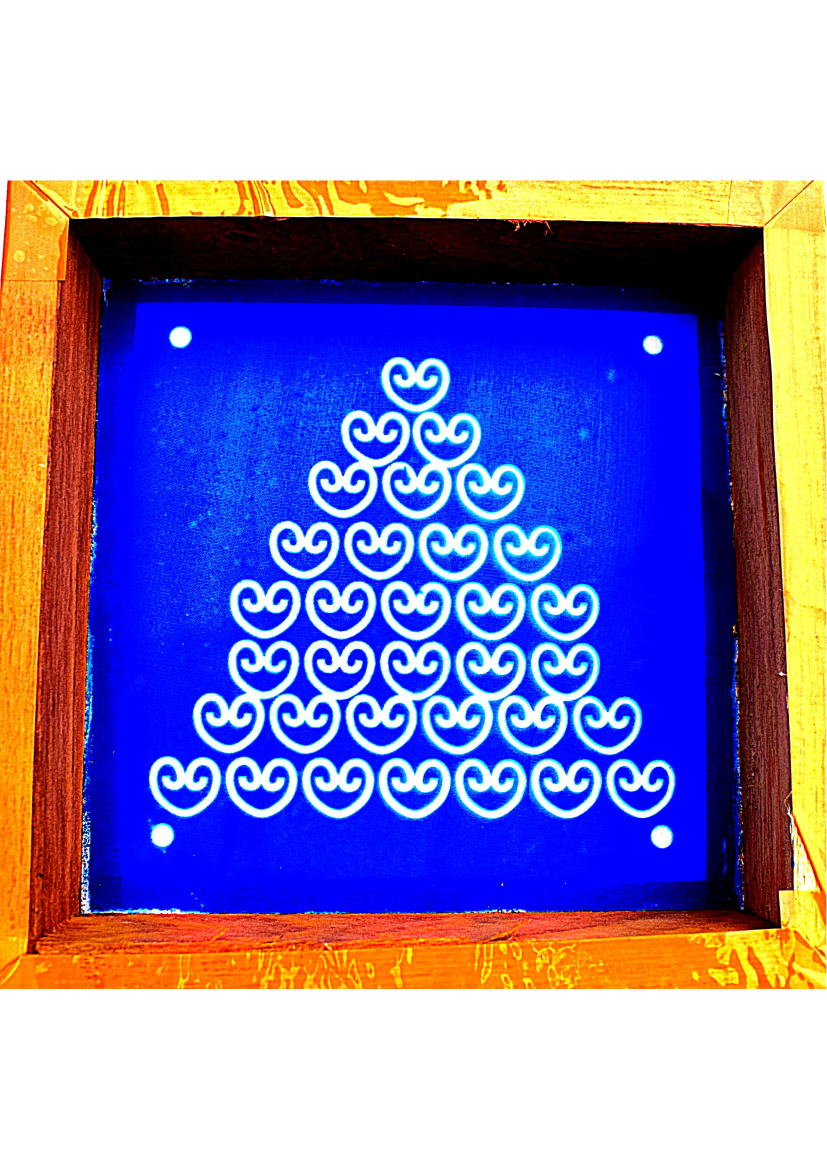 C14 – Heart Motif Rangoli Stencil | Utkarsha Rangoli