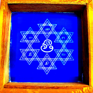 C19 – Om & Yantra Chakra Rangoli Stencil | Utkarsha Rangoli