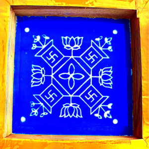 C27 – Swastik Lotus Chowk Rangoli Stencil | Utkarsha Rangoli