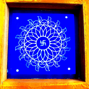 C29 – Floral Mandala Swastik Rangoli Stencil | Utkarsha Rangoli
