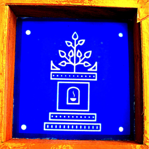 C36 – Decorative Diya Stand Rangoli Stencil | Utkarsha Rangoli